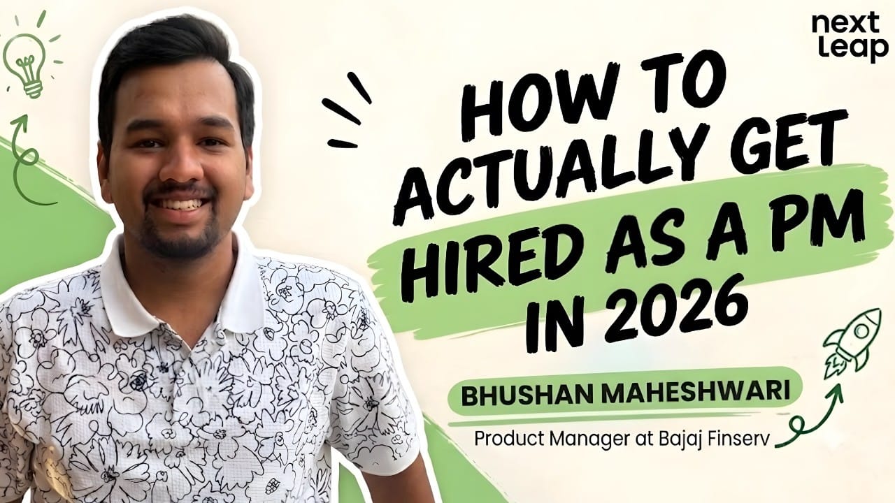 Bhushan, product manager at Bajaj Finance and NextLeap alumnus, on the NextLeap Alumni Podcast