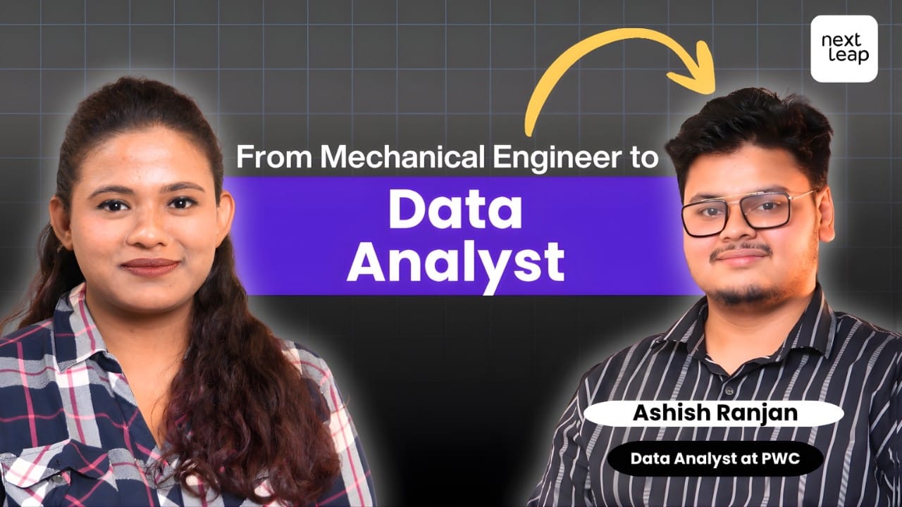 Ashish, data analyst intern and NextLeap alumnus, on the NextLeap Alumni Podcast