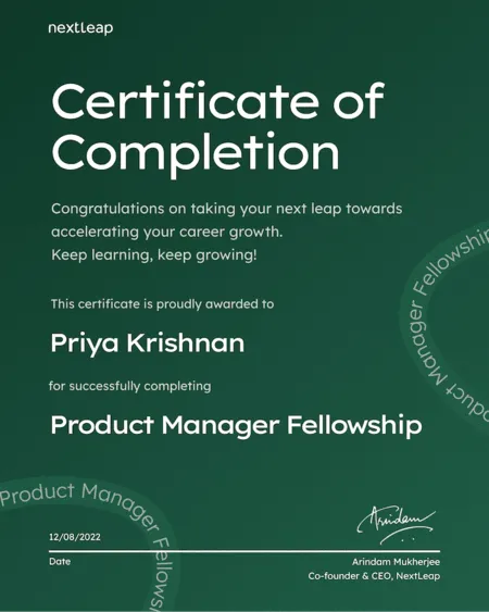 Fuature Course Certificate