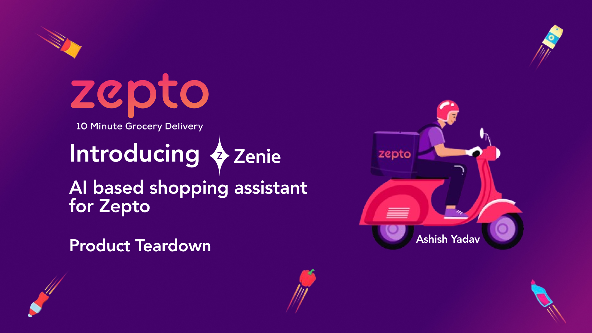 Zepto - Introducing Zenie : AI based shopping assistant