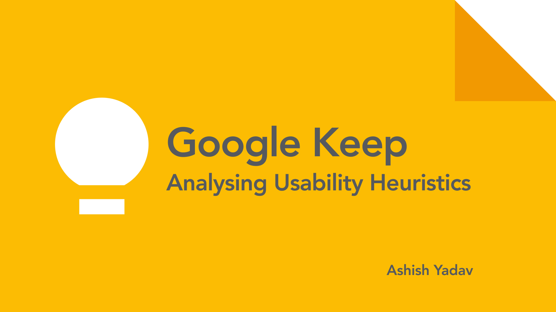 Google Keep: Analysing Usability Heuristics